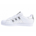 Adidas Tênis Superstar Branco e Prata